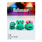 Suelo Butik Pokemon Bulbasaur Evrim Gelişim Seti Ivysaur, Venusaur Pokemon Figür Oyuncak 5-6-7 Cm