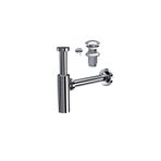 SUERA Moon Ayarlanabilir Lavabo Sifonu + Elixir Pop-Up Set (Krom - Taşma Delikli)