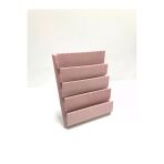 Süet Kumaş 20/16 Cm Pembe Renk Ayaklı Küpe Standı