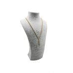 Süet Kumaş Elisia Manken Gri Renk 32/15 Cm Kolye Gerdanlık Takı Sergileme Mankeni