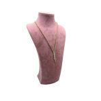 Süet Kumaş Elisia Manken Pembe Renk 32/15 Cm Kolye Gerdanlık Takı Sergileme Mankeni