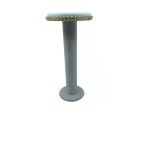 Süet Kumaş Gri Renk 35 Cm Yuvarlak Model Kolye-Tesbih-Bileklik Standı