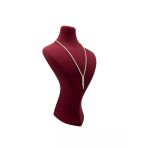 Süet Kumaş Lidya Manken Bordo Renk 34/20 Cm Kolye Gerdanlık Takı Sergileme Mankeni