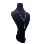 Süet Kumaş Lidya Manken Siyah Renk 42/20 cm Kolye Gerdanlık Takı Sergileme Mankeni