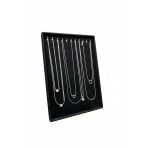 Süet Kumaş Siyah Renk 34/24 Cm Saç Ayaklı Kolye Zincir Tebih Sergileme Standı