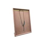 Süet Kumaş Tırnaklı Pembe Renk 34/24 Cm Ayaklı Tesbih Takı Stand
