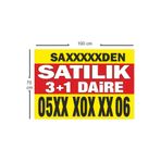 SUFİ DİJİTAL Sahibinden SATILIK DAİRE BRANDA AFİŞ PANKART