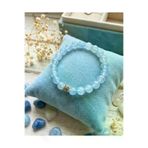 SUFİ TESBİH VE ESANS AY1565 Mavi Ay Taşı (Moonstone) Doğal Taş Bileklik - Stres Karşıtı Enerji Aksesuarı