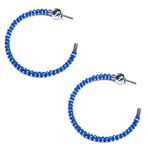 Sugar Jewellery Orta Capri Halka Küpe (3,5cm) Capri mavi