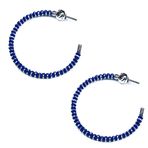 Sugar Jewellery Orta Ocean Halka Küpe (3,5cm) Okyanus Mavi