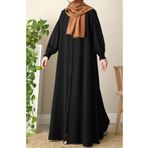 suhneva Asel Mevlana Kloş Ferace Siyah