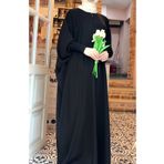 suhneva Didar Yarasa Kol Abaya Ferace Siyah