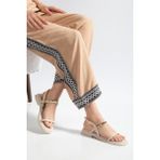 Suins Shoes Suins Belove Model Tek Bantlı Kadın Sandalet - Ten