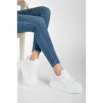 Suins Shoes Suins Higher Model Kadın Yüksek Taban Spor Ayakkabı Sneaker 6 cm - Beyaz