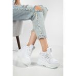 Suins Shoes Suins Juvina Model Yüksek Gizli Topuklu Kadın Spor Ayakkabı Sneaker - Beyaz