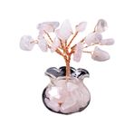 SUIOPPYUW El yapımı Taş Bonsai Servet Ağacı Feng Shui Şans Taklit Görünüm Kristal Taş Ağacı Mini Vazo ABS ForHealing, Stil 1