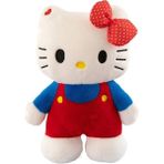 Suitable Kt Kedi Karikatür Peluş Oyuncak Sevimli Hello Kitty Bebek (Yurt Dışından) - Beyaz - Kırmızı