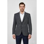 Suitmen Erkek Tek Spor Ceket Çift Yırtmaçlı BGL-ST03983 - Koyu Gri - 48