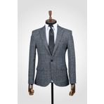 Suitmen Yünlü Kışlık Ceket Siyah-Gri 50011172-082 SİYAH-GRİ 56