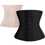 SUIUOI 2 adet kadın korsesi bel egzersiz aleti, yumuşak çelik çubuklu, vücut şekillendirici bel egzersiz aleti, tummy Control korse, bel şekillendirici, spor korsesi, ağırlık kayıp korsesi, Siyah + bej, XL