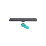 Sukar 1156-1036000-31 Line 6 60 cm Siyah Plain Izgaralı Duş Kanalı