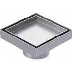 Sukar Çelik Seramik Uyumlu Ankastre Yer Süzgeci 15*15 Cm
