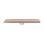 Sukar Line 50 cm 6 Plain Izgaralı Krom Duş Kanalı