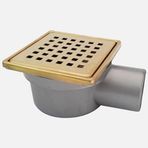 Sukar Q50 Yandan Sulu Susuz Altın Rengi 10x10 cm Kare Izgara