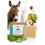 Şükran Ana Aloe Veralı Zeytin Hindistan Cevizi Yağlı Eşek Sütlü Sabun 3 Adet 100 gr Nemlendirici Doğal El Yapımı Sabun