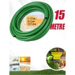 Sulama Yıkama Hortum 12.5 mm 1/2" Termo Bahçe Hortumu 15 Metre Dayanıklı 3 Katlı Sağlam Çeşme Suyu.