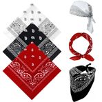 sularpek Bandana, bandana, baş örtüsü, kadın ve erkek, orijinal şal desenli bandanalar, baş giysisi, saç şalı eklentisi, bilek başı motosikletçi, Kırmızı, beyaz, siyah, 55*55CM