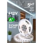 Suled Şerit Led 5 Metre Gün Işığı 3 Çipli Pro Ambiyans Aydınlatma Mutfak Salon Yatak Odası Led Işık - Beyaz