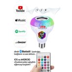 SULED Sl-1015 Bluetooth Hoparlör Ve Lamba Uzaktan Kumandalı Ampül