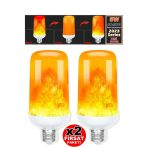 Suled Sl-1020 2'Li 5W Alev Efektli Ampul Lamba Ateş Yanan Ampul E27 Duy Led Işık Şömine Ateş Kamp Lamba