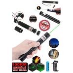 SULED Yeni Pro Model - Pro X Yeşil Şarjlı Lazer Pointer Metal Kasa Green Laser Ultra Güçlü 2023 Series GO