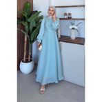 Şulemoda Giyim Daisy Piliseli Abiye Mint