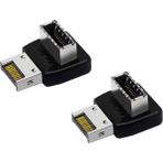 Sulhul 2x Bilgisayar Anakartı Tip-E USB 3.1 Arayüzü 90 Derece Direksiyon Dirseği Ön Tip-C Takılı Adaptör (PH74A) (Yurt Dışından) - Siyah
