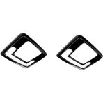 Sulhul 2x Car Glossy Black Interior Front Reading Light Lamp Cover Trim Sticker For Vez -V 2021 2022 (Yurt Dışından) - Ayarlamak