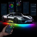 Sulhul Car Underglow LED Lights, Dream Color Strip Lights With App Control, Exterior Car Neon Accent Lights Kit (Yurt Dışından) - Ayarlamak