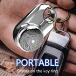 Sulhul Mini Ectric Shaver With Atmosphere Lamp LED Display For Men Portable Trav Painless Cordless Face Beard Knives,black (Yurt Dışından) - Siyah