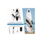 Sullo Sullo320 cm x 84 cm x 15 Cm Şişme Paddle Board – Şişme Sup Board 150 kg Taşır Şişme Sörf Tahtası