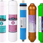 SULOOK 1678 E-Water Kapalı Kasa Su Arıtma Cihazı Filtresi - Inline 7 Aşamalı Su Arıtma Filtre Seti -Gold- Alkali