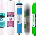 SULOOK 1787 E-Water Kapalı Kasa Su Arıtma Cihazı Filtresi - Inline 7 Aşamalı Su Arıtma Filtre Seti -4'lü- Alkali
