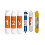 SULOOK 2111 Waterlife Su Arıtma Cihazı Uyumlu Tak-Çevir 6'lı Filtre Seti, Vontron Membranlı