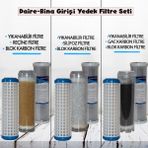 SULOOK 3821 Daire Bina Sayaç Girişi 3 Aşama Yedek Filtre Setleri Yıkanabilir - Gac - Blok Filtre