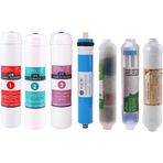 SULOOK 3953 E-Water Kapalı Kasa Su Arıtma Cihazı Filtresi - Inline 7 Aşamalı Su Arıtma Filtre Seti - Detox - 4'lü