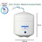 SULOOK 8 Lt. Metal Tank 2.2 Galon Su Arıtma Tankı TSzkank2.2