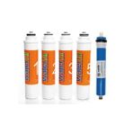 Sulook Waterlife Su Arıtma Cihazı Uyumlu Tak-Çevir 5'li Filtre Seti, Vontron Membranlı (Renksiz)