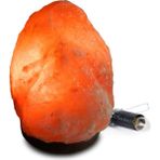 Sulsalt Masa Üstü Himalaya Tuz Lambası 2-3 kg | Pembe Turuncu Renk Himalaya Tuz Lambası | Açma Kapama Düğme - Altın