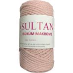 Sultan 3 Büklüm Makrome İpi 250 gr 007 Pudra